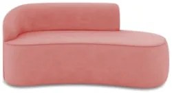 Sofá 3 Lugares Para Sala 180cm Orgânico Wendi Suede Rosê I01  - Mpozen