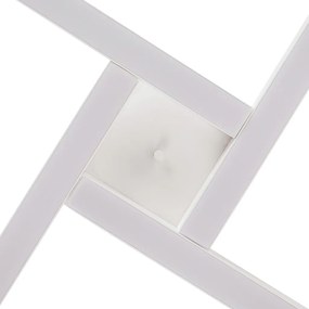 Plafon Dora 42,5X42,5Cm Led 24,4W Bivolt | Usina 19265/42 (OC-M Ocre Metálico, 4000k)