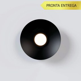 Arandela Tod Dish Egg Large Ø40Cm Led 19W 3000K - Qimporta Ar2526 (PRETO)