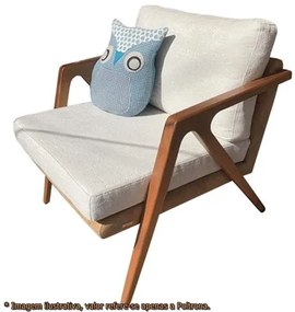 Poltrona Joni Cru com Caramelo Base Amendoa - 46067 Sun House