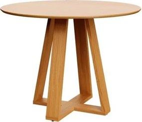 Mesa de Jantar Redonda 105cm Carvalho Rosé Dalla Costa