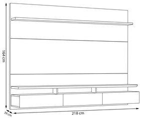 Home Suspenso Decorativo 218cm Callie Branco Acetinado G29 - Gran Belo