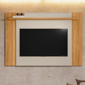 Painel Extensível Tremonti TV até 55 Polegadas Prateleira Tauari/Off White G77 - Gran Belo