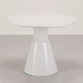 Mesa Lateral Pricely Orgânico Tampo Base Off White - 78239 Sun House