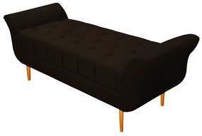 Recamier Estofado Ari 90 cm Solteiro Corano Marrom - ADJ Decor