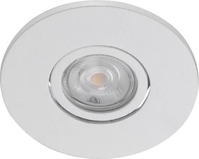 Plafon De Embutir Redondo Alumínio Ø7,8cm Delfi - BRANCO