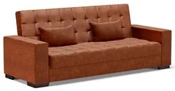 Sofá Cama para Sala de Estar Lisboa Couríssimo Nozes - Ibiza