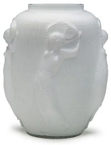 Vaso Dançarina Branco Leitoso Murano Cristais Cadoro