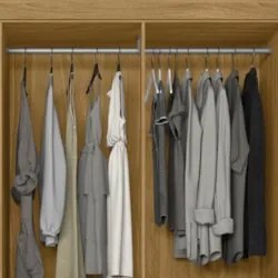 Guarda Roupa Casal 165cm Com Espelho Parla Freijó/Off Z17    - Mpozena