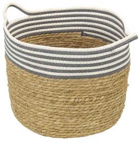 Cesto Patay Natural Cinza e Branco – 34cm