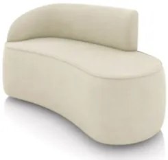 Sofá 2 Lugares Para Sala 140cm Orgânico Wendi Suede Bege I01  - Mpozen