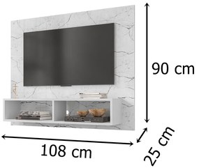 Painel Viena Carrara – Móveis Bechara