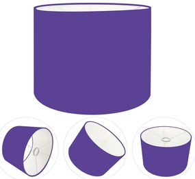 Cúpula Abajur Cilíndrica Cp-7020 Ø45x21cm Roxo
