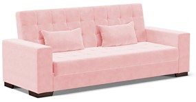 Sofá Cama Decorativo 210cm Beesley Suede Rosa G19 - Gran Belo