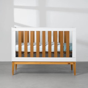 Berço Mini Cama Noah - Branco Fosco e Savana