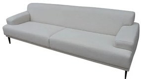 Sofá Stok 3 Lugares cor Cinza com Pés Pretos 250 cm - 60850 Sun House
