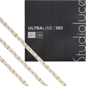 Fita De Led Dimerizavel 14W Por Metro 24V Irc97 5M Ultraline - LED BRANCO QUENTE (3000K)