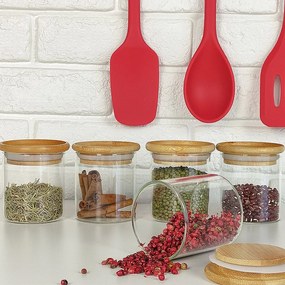 Pote para Temperos com Tampa de Bambu - 200 ml