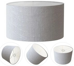 Cúpula Abajur Cilíndrica Cp-7024 Ø50x25cm Rustico Cinza