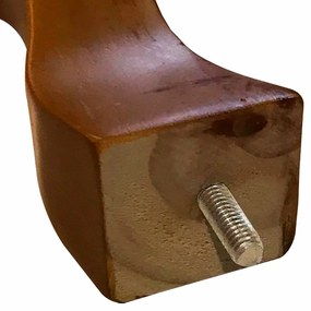 Pé Retro Castanho 20 cm - D'Rossi