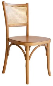 Cadeira de Jantar Cálix com Tela Amêndoa - WP 58381