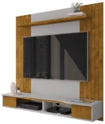 Painel TV 55 Pol e Bancada Suspensa 136cm Foz Naturalle/Off B02 - Mpoz