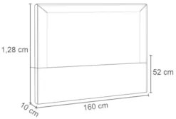Cabeceira Cama Box Casal Queen 160cm Mali Z37 Veludo Chumbo - Mpozenat