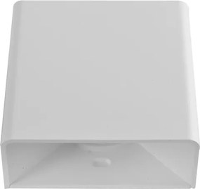 Arandela Led Abs 3W Ip65 3000K Brick - BRANCO FOSCO