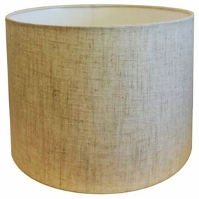 Cúpula abajur cilíndrica cp-8018 Ø40x25cm rustico bege