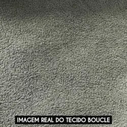 Poltrona Para Sala Pé Metal Preto Kit 2 Ana Bouclé Menta - Ibiza