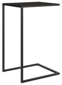 Mesa Lateral Encosto para Sofá Industrial Preto/Preto