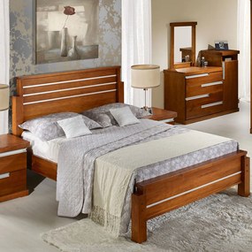Cama de Casal Queen Onyx Peseira Baixa Domus Móveis -