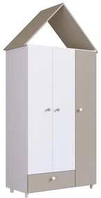 Guarda Roupa Infantil 3 Portas 1 Gaveta Children's House