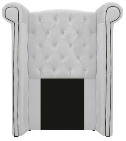 Kit Cabeceira e Calçadeira Veneza 100 cm Solteiro Corano Branco - ADJ Decor