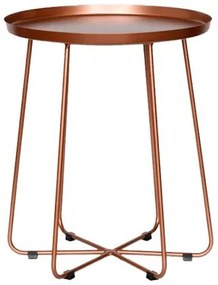 Mesa Apoio Trevo em Aco Carbono cor Cobre 40 cm - 48534 Sun House