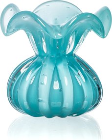 Vaso Murano Trouxinha Ferrara P   Amazonita