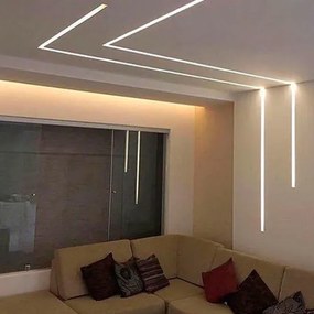Perfil Embutir Para Fita Led Garbo 150Cm 3,4X150X1,7Cm | Usina 30030/1... (BT - Branco Texturizado)