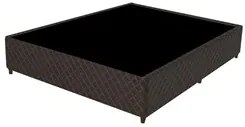 Base Para Cama Box Casal 138cm Poliéster Bordado Flora Marrom - Gazin