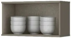 Armário Aéreo 60cm 1 Porta Basculante 100% MDF Connect Duna/Cristal -