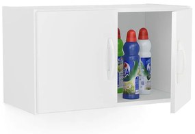 Armário De Parede Aéreo Lavanderia 2 Portas - Branco