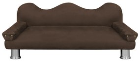 Cama Sofá Pet Meg Para Cães E Gatos Elegante e confortável Suede Marrom