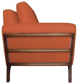 Poltrona Decorativa Sabrina Veludo Terracota