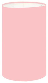 Cúpula Abajur Cilíndrica Cp-7002 Ø13x30cm Rosa Bebê