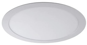 Luminária De Embutir Redondo 18W 6500K Led Bivolt Ø22X2,5Cm Downlight... (Branco)