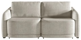 Sofá Cama Modulado Retrátil e Reclinável Decorativo Varsóvia 196cm Bouclê Bege G33 - Gran Belo