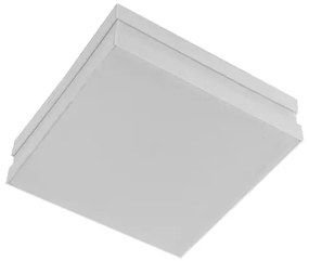 Plafon Led De Sobrepor Quadrado Branco 9w Bilbao