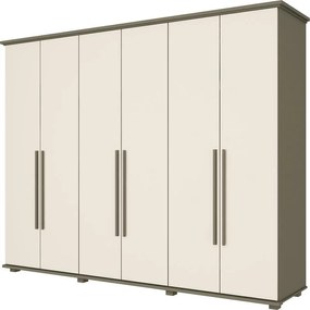 Roupeiro Guarda Roupa Casal 6 Portas 6 Gavetas Duna Henn