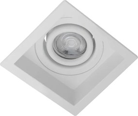 Plafon De Embutir Recuado 8X8cm Flap - BRANCO