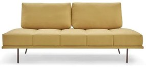 Sofá Cama Loft Amarelo Base Aço Corten 200cm - 61824 Sun House