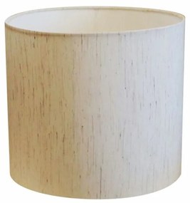Cúpula Abajur Cilíndrica Cp-8009 Ø25x20cm Linho Bege